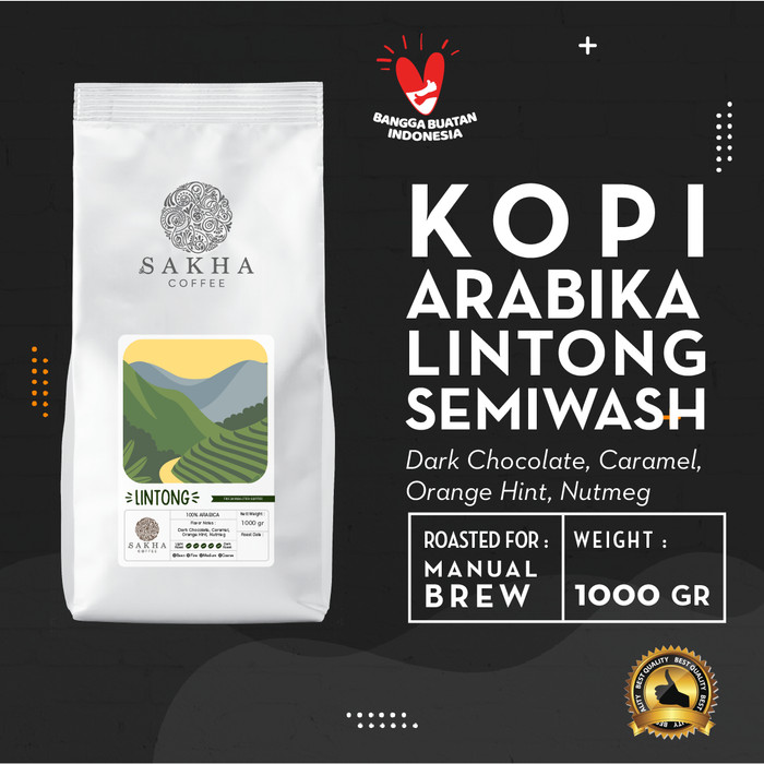 

Kopi Arabika Lintong Sumatra Roasted For Manual Brew 1 Kg SAKHA COFFEE - KMLIN1000