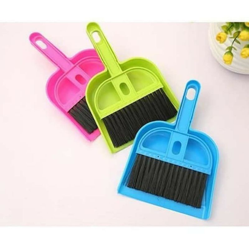 ~ PIYOSHI08 ~ Sapu Pengki Set / Sapu dan Pengki Mini Set / Mini Dustpan Set PR80