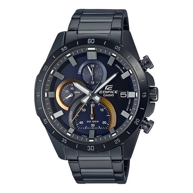 Original Garansi Casio Edifice Black/Jam Tangan Pria Casio Edifice/Casio Edifice Stainlesss steel Bl