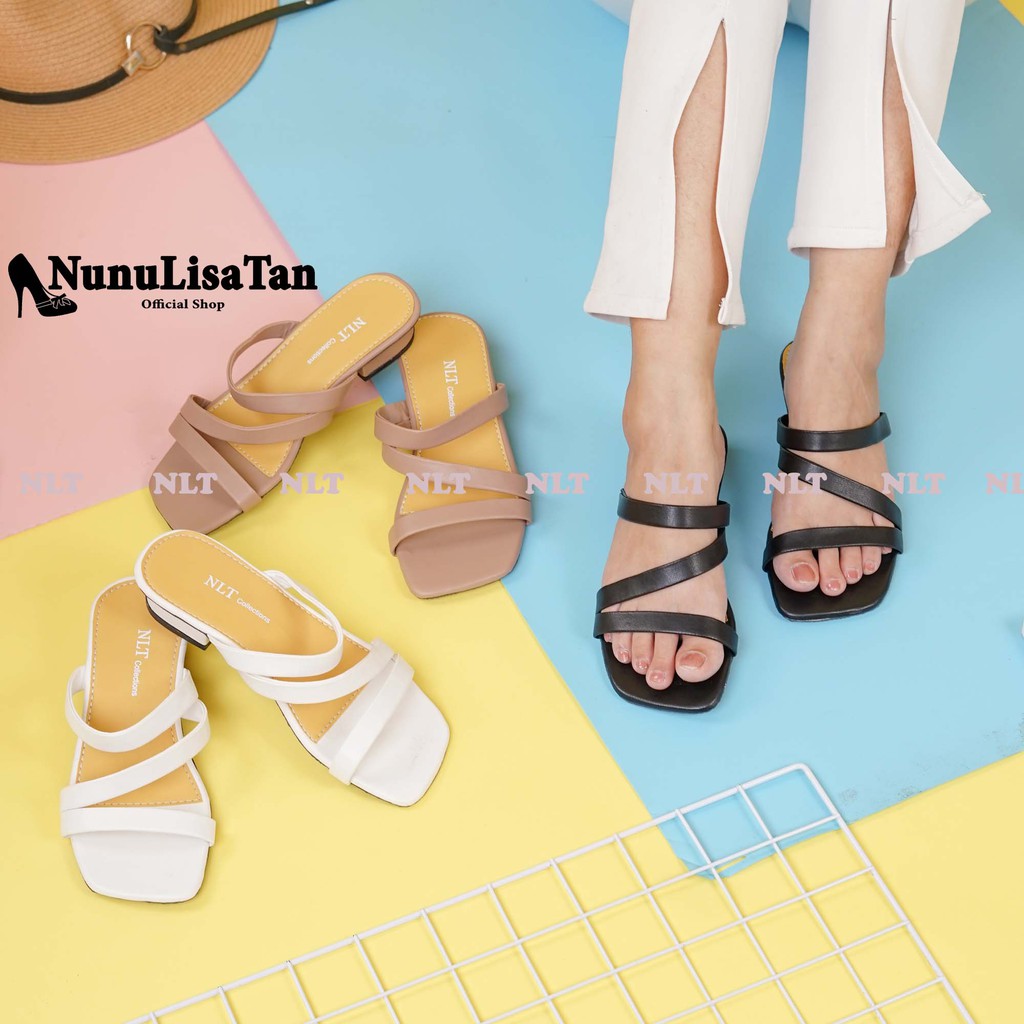 NunuLisaTan SILKY - Terbaru Termurah High Heels Korea TALI SILKY