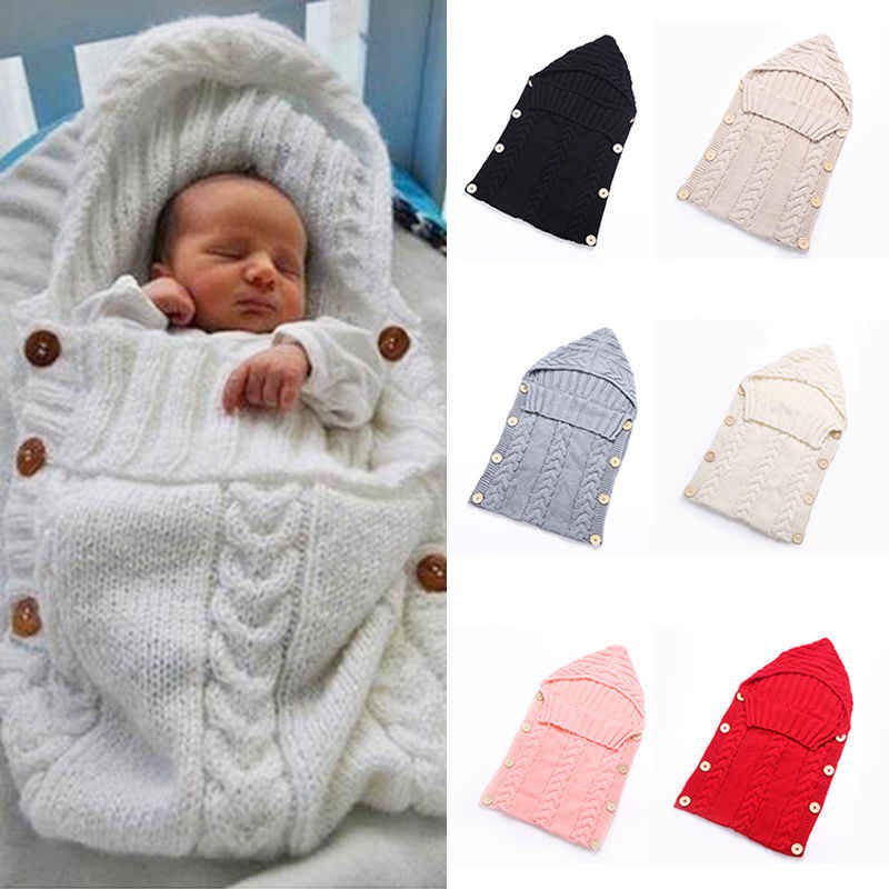 Selimut Topi Bayi Bahan Rajut Lembut - SLEEPING BAG BABY BAHAN RAJUT