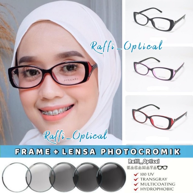 Frame Bingkai Kacamata Minus Anti Radiasi Fashion Kotak Wilow 4001 Wanita Kacamata Minus Murah