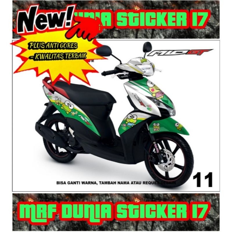 Sticker decal Mio GT Full Body dekal Mio GT Stiker Mio GT Full Body Motif 11