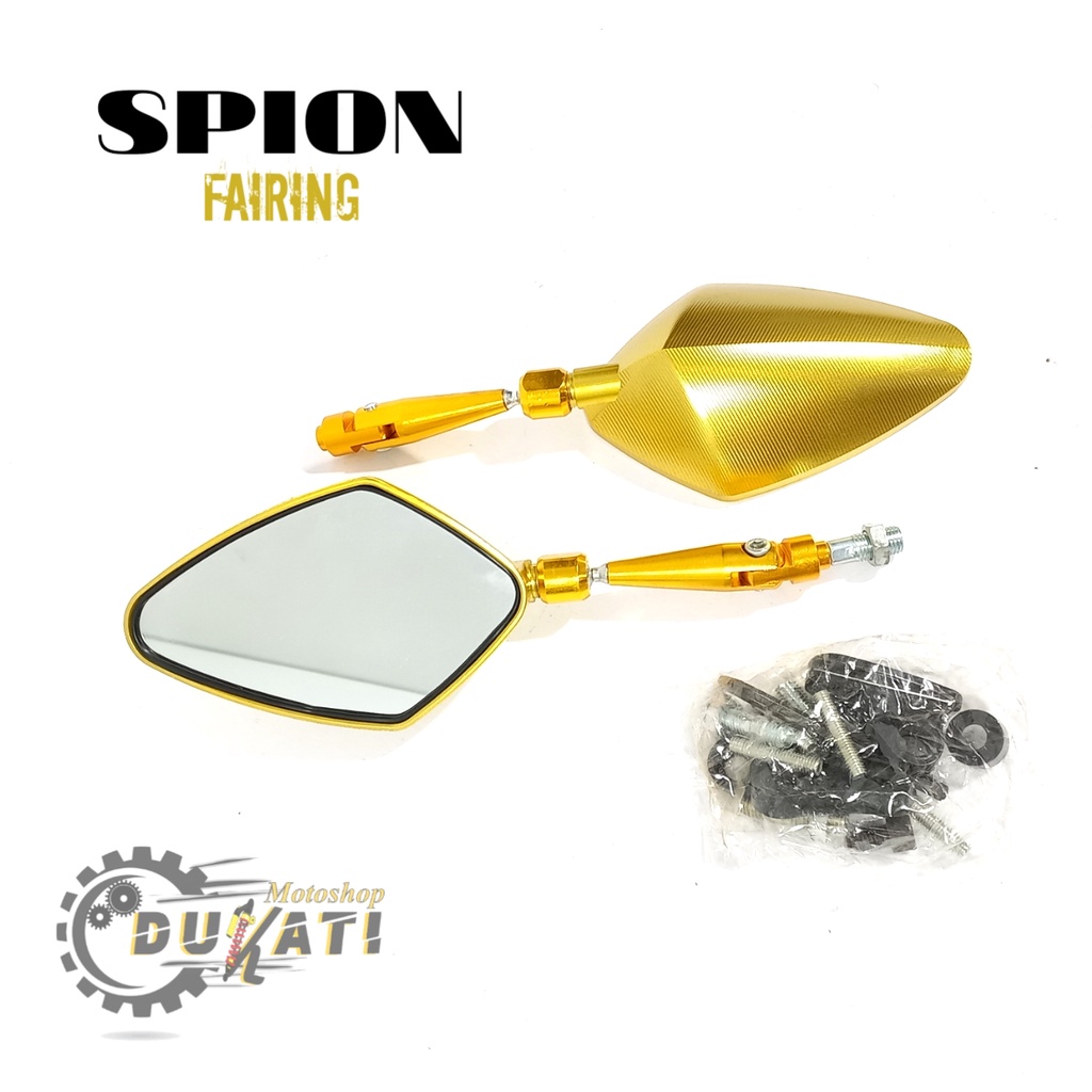 SPION TOMOK MODEL FAIRING GOLD KACA BENING