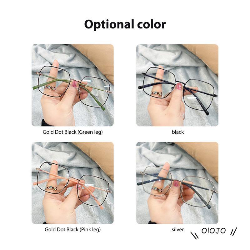 Kacamata Optikal HD Anti blue Light Bingkai Kotak Besar Sederhana ol2