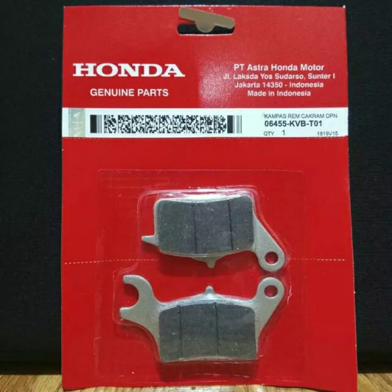 DISPAD CAKRAM DEPAN KAMPAS REM MOTOR HONDA METIK BEAT VARIO SCOOPY SPACY  06455 KVB