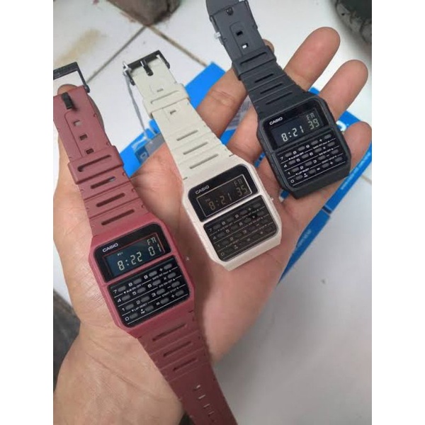 Jam Tangan_CASIO_CA-53WF_ORIGINAL / JAM TANGAN KALKULATOR_CA_53_53W HITAM ORI DIGITAL CALCULATOR CA53 RUBBER KARET PRIA WANITA