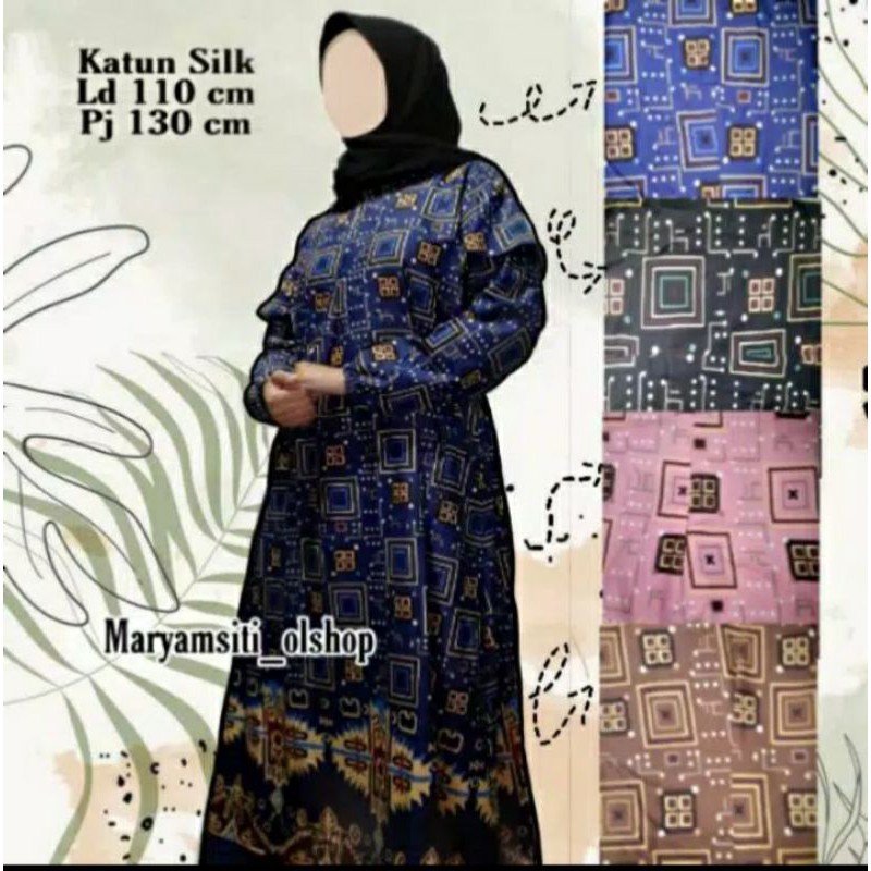 GAMIS KATUN SILK XL//GAMIS WANITA GAMIS MURAH