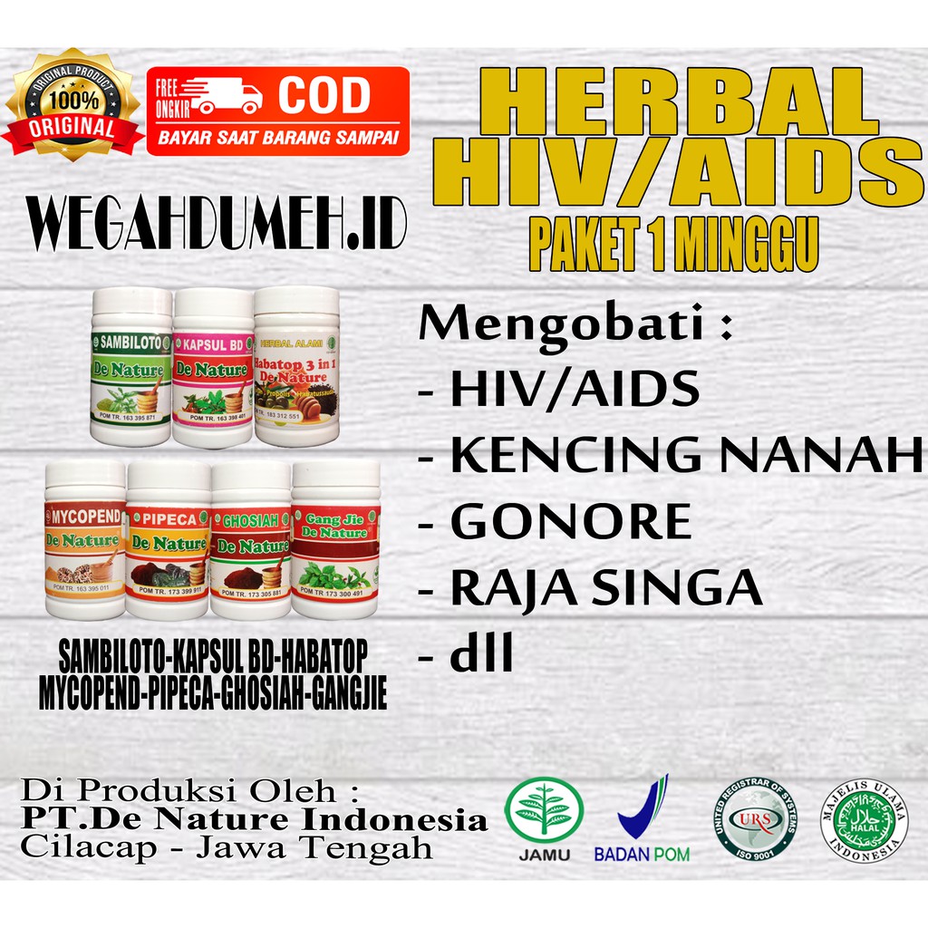 Obat HIV/AIDS DENATURE HERBAL AMPUH