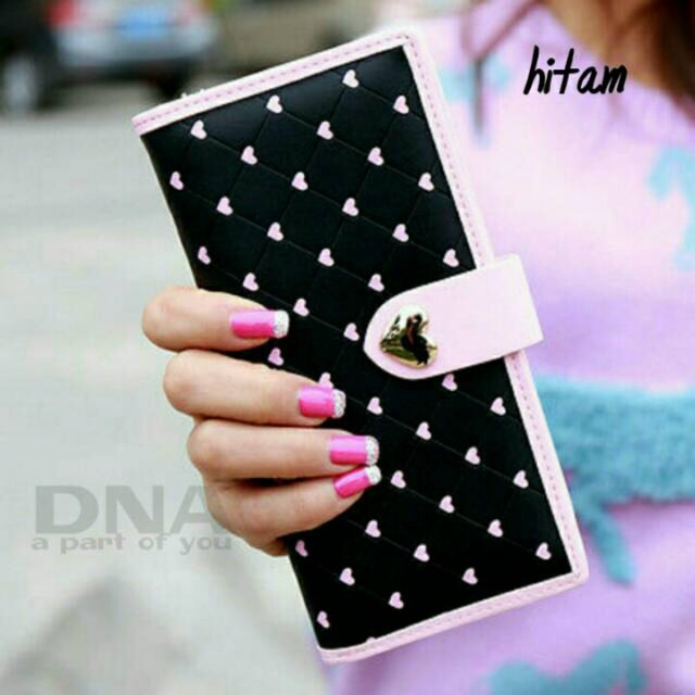 Dompet Wanita Korea Panjang Lucu Model Love