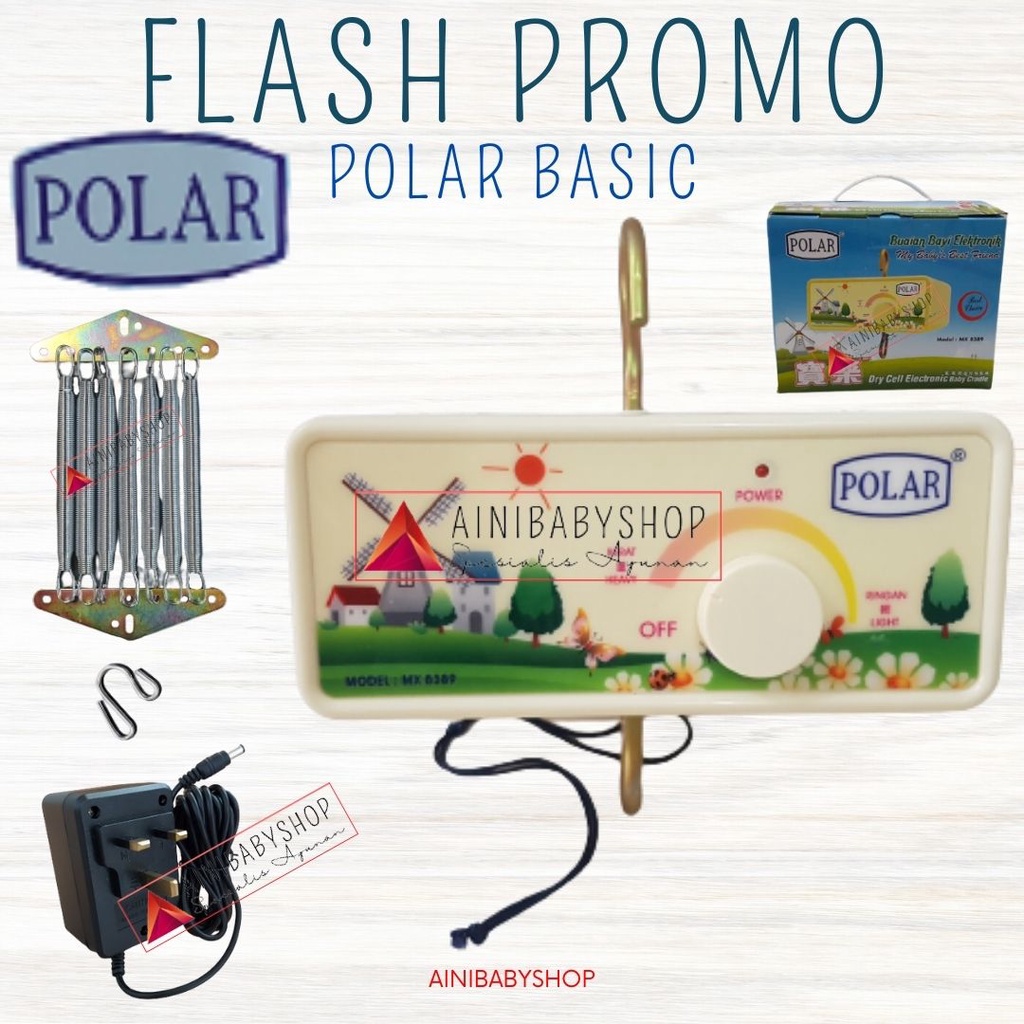 Mesin Polar Basic/Mesin ayunan Polar, Mesin Ayunan Listrik Otomatis Type Basic #ainibabyshop FLASH PROMO