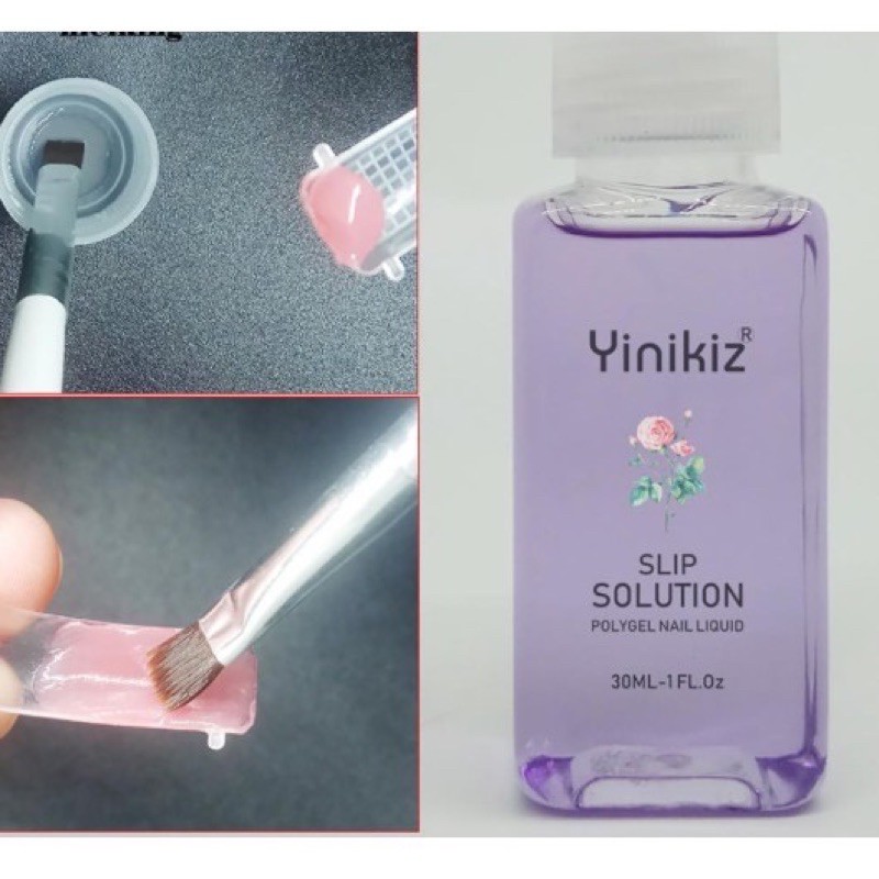 YINIKIZ cairan anti slip poly gel solution polygel liquid monomer polygel extension