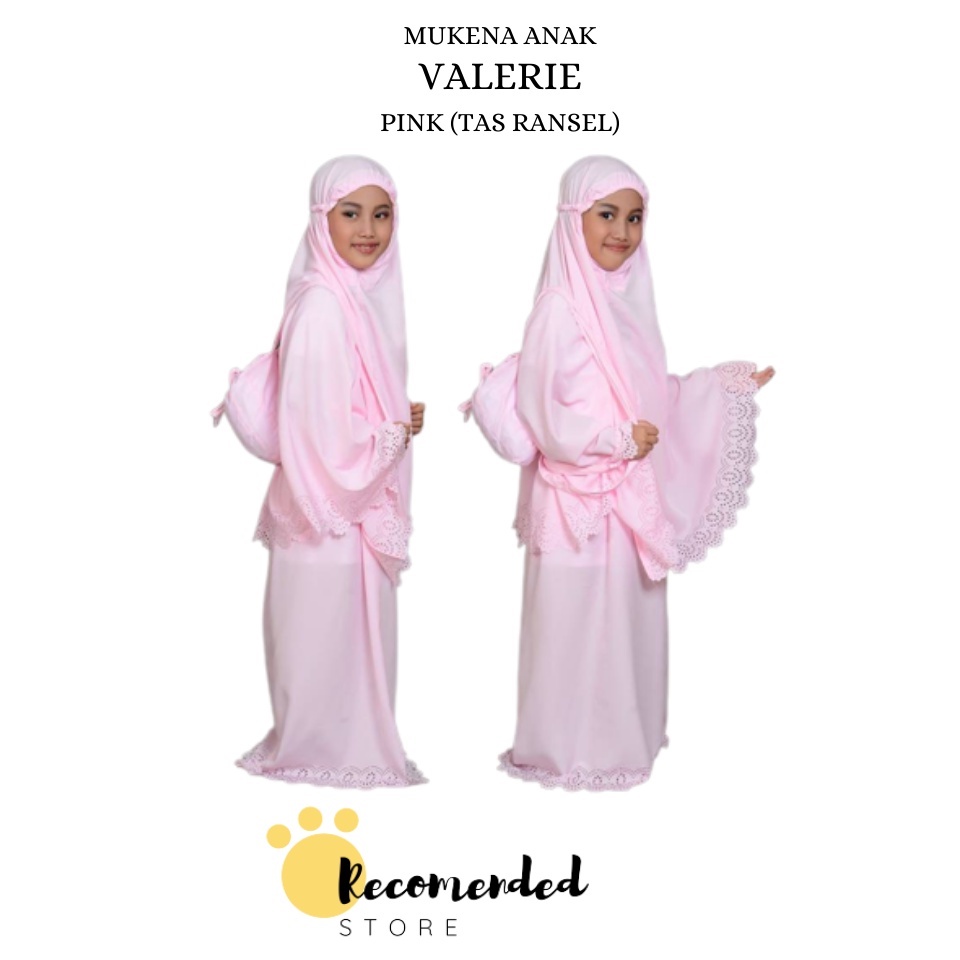 Recomended Store - Mukena Valerie Anak Tas Ransel Polos Pink