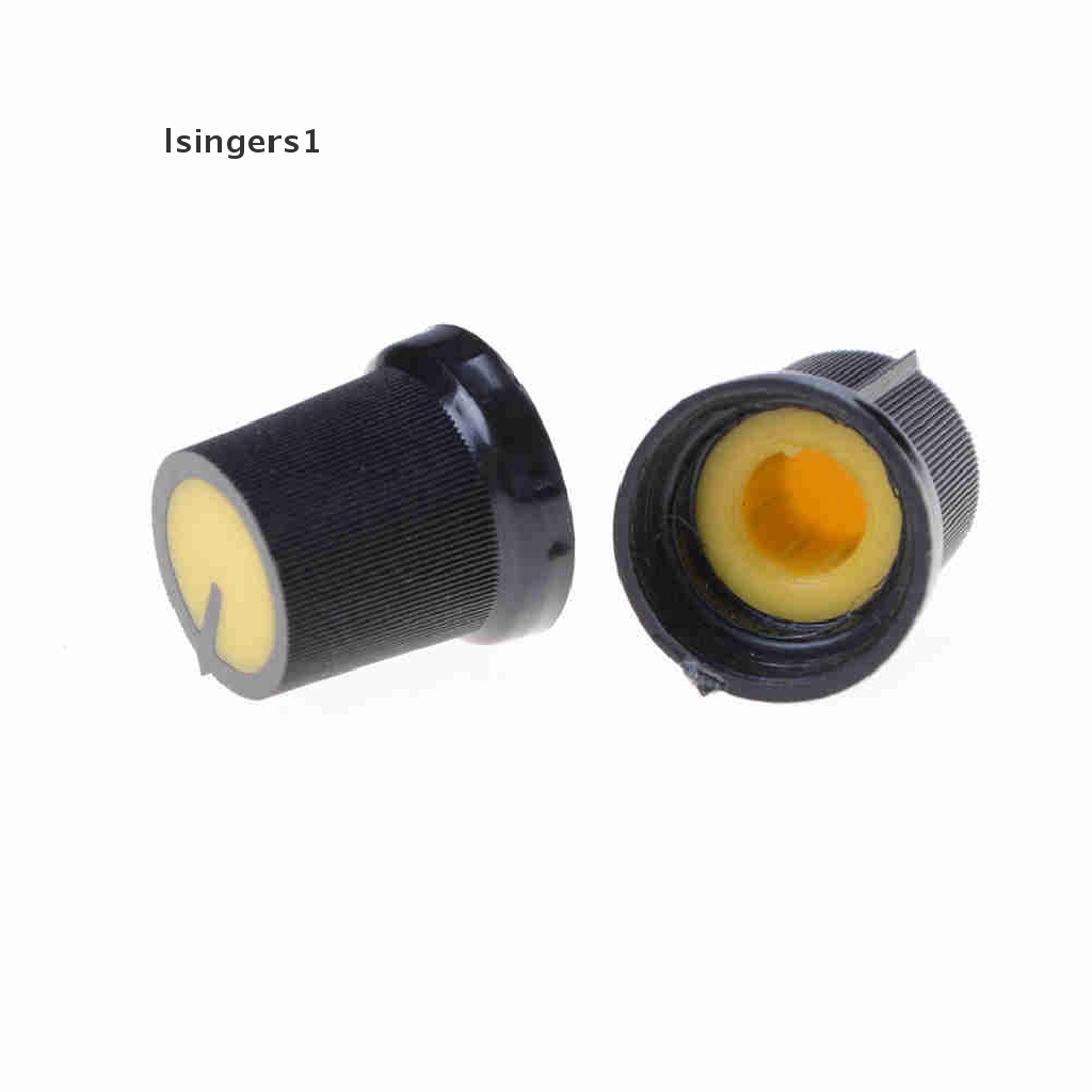 [lsingers1] 2pcs Plastik Wajah Lima Warna Untuk Lubang Potensiometer Rotary Taper 6mm Knob