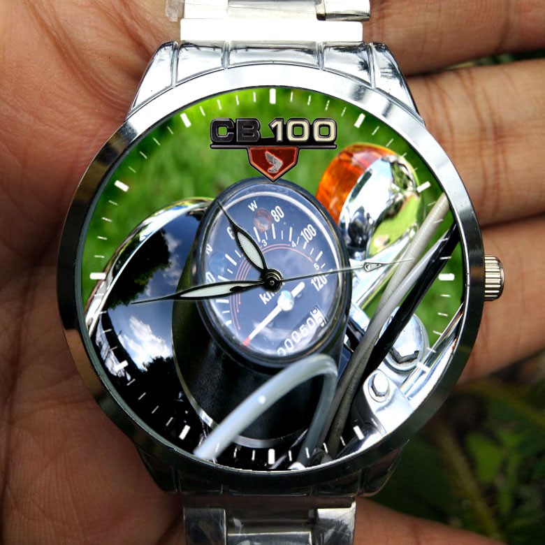 Jam Tangan Stainless Custom Honda Cb 100 Old Speedometer