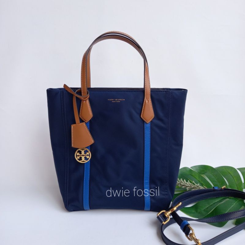 Tas TB Perry Nylon Tote North South Royal Navy Original