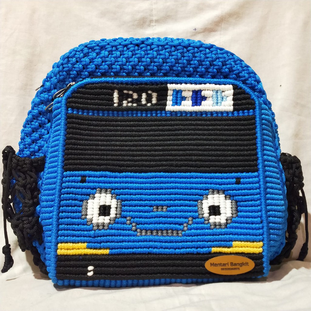 Backpack Rajut Tayo 2 Resleting