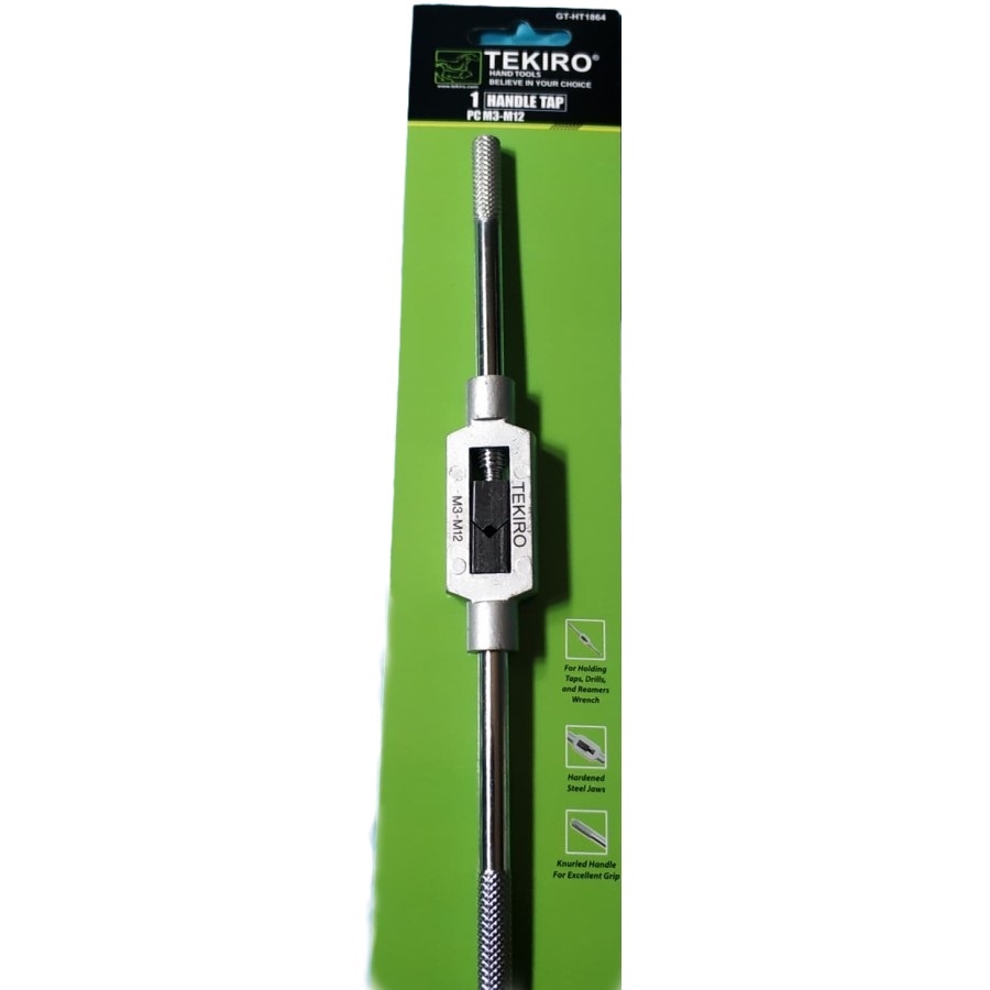 Tekiro gagang hand tap m3-m12 gagang mata tap tekiro - pegangan mata tap m3-m12