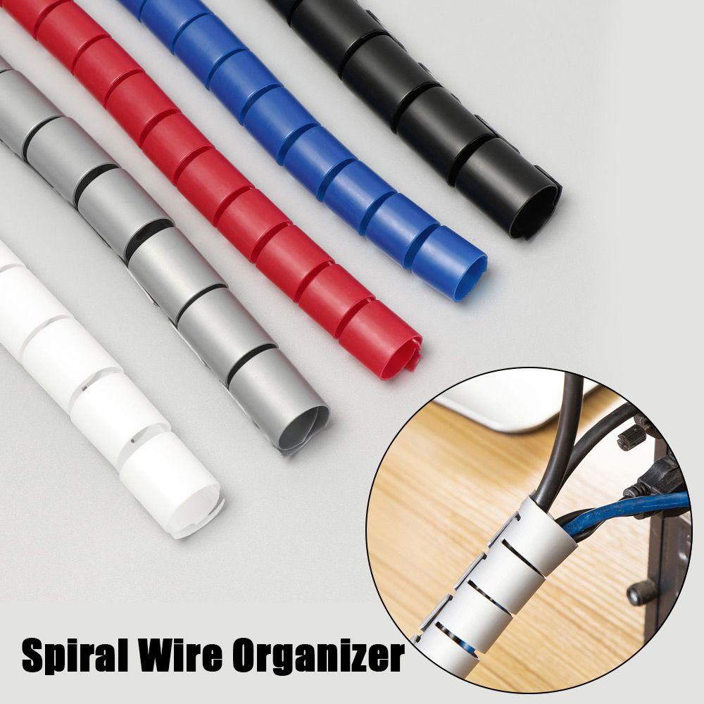 Suyo Spiral Wire Organizer Pipa Lilitan Cable Holder Flame Retardant Line Organizer