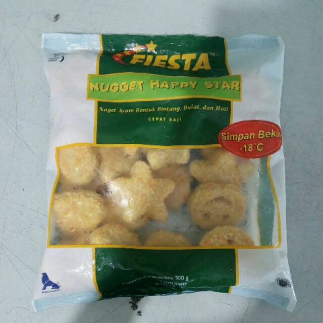 

Fiesta Nugget Happy Star 500 g (Khusus Gosend/Grab Surabaya)