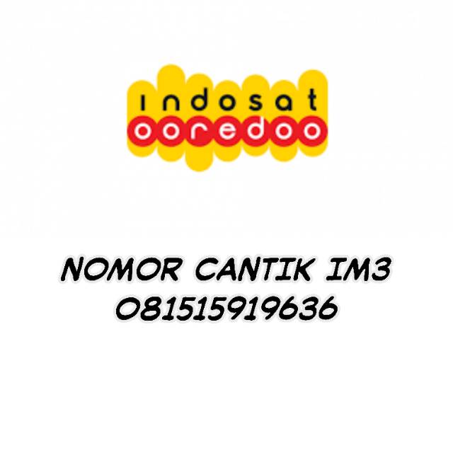 Nomor cantik im3 ooredoo