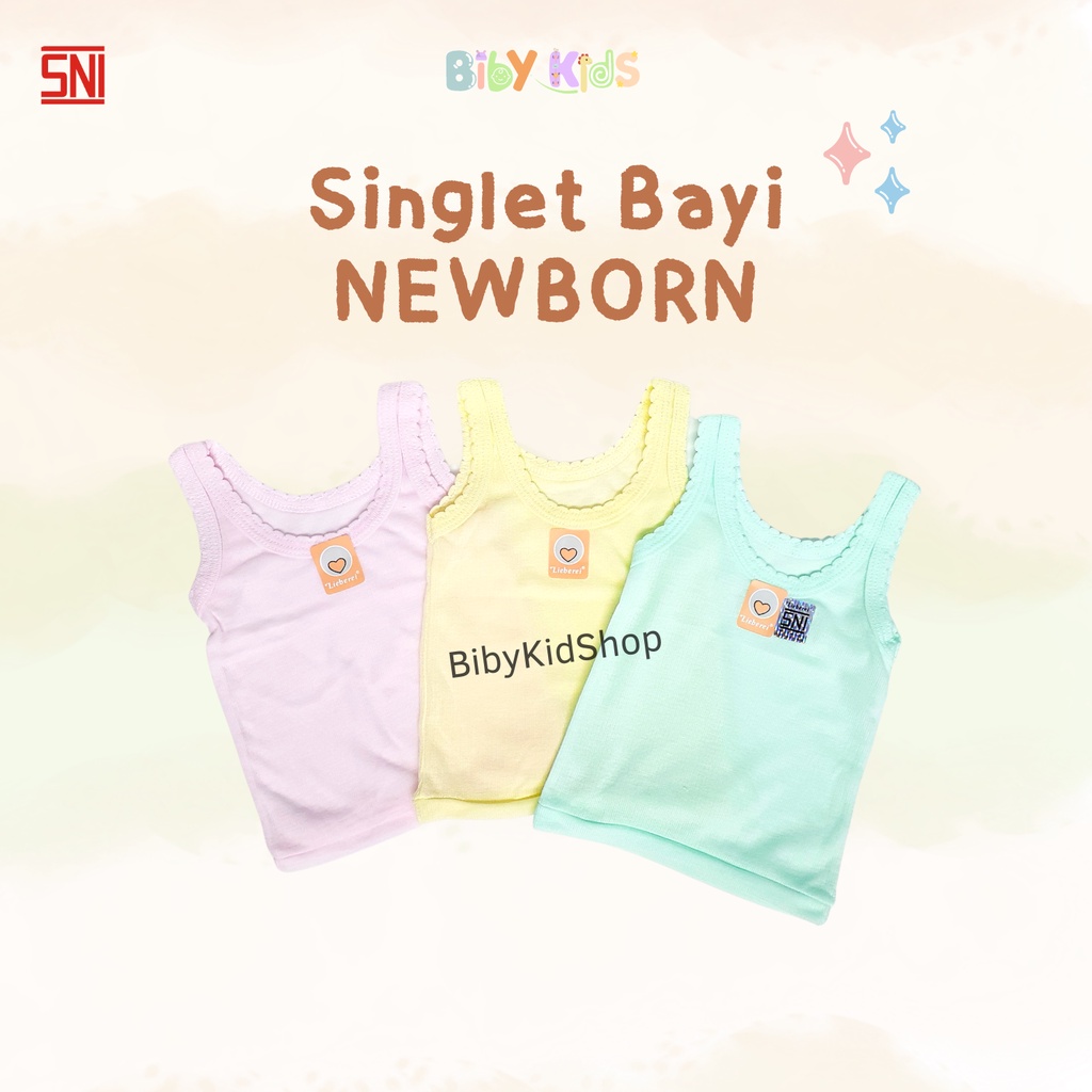 HALUS SNI Singlet Kutung Bayi Baru Lahir Perlengkapan Baby Kaos Dalam Baju Newborn Murah Online