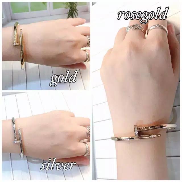 GELANG PAKU / GELANG TANGAN TITANIUM ANTI KARAT / GELANG WANITA / GELANG FASHION