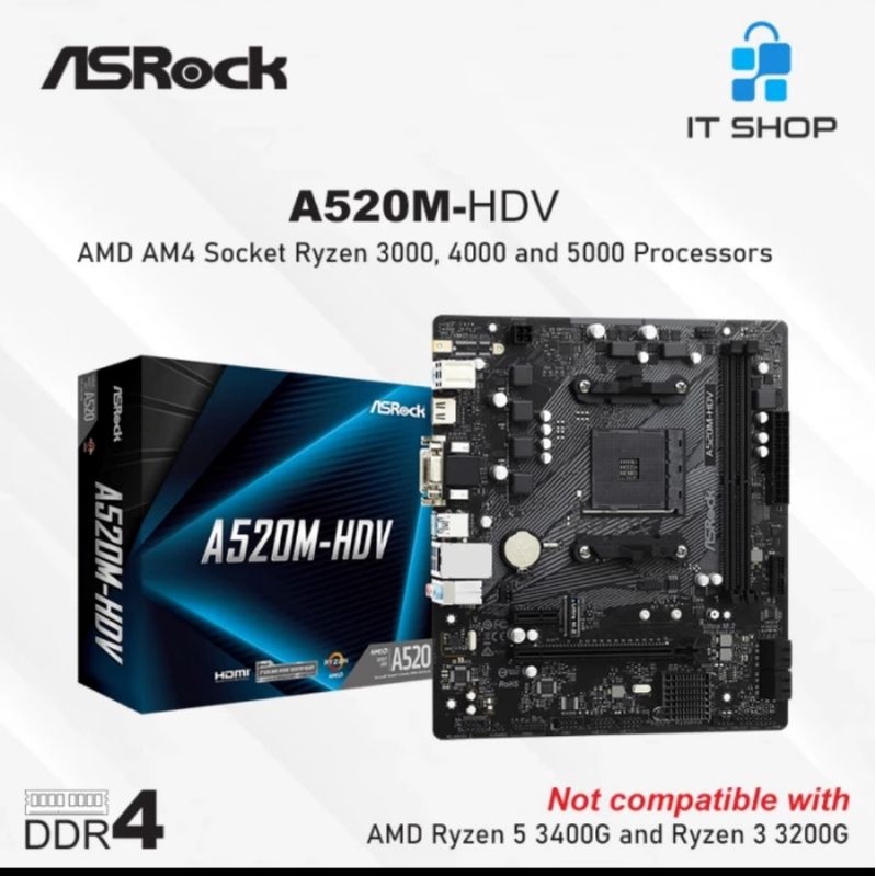 Motherboard Asrock A520M - HDV