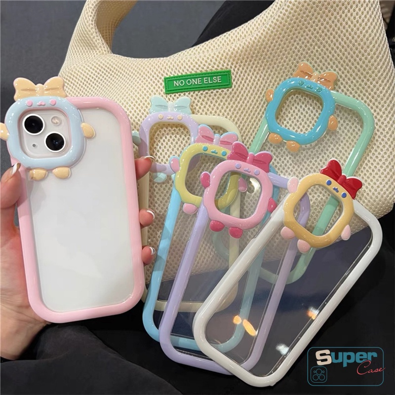 Soft Case Desain Kartun Monster 3D Warna Permen Macaron Untuk IPhone 7 8 6 6s Plus 11 12 13 Pro Max XR