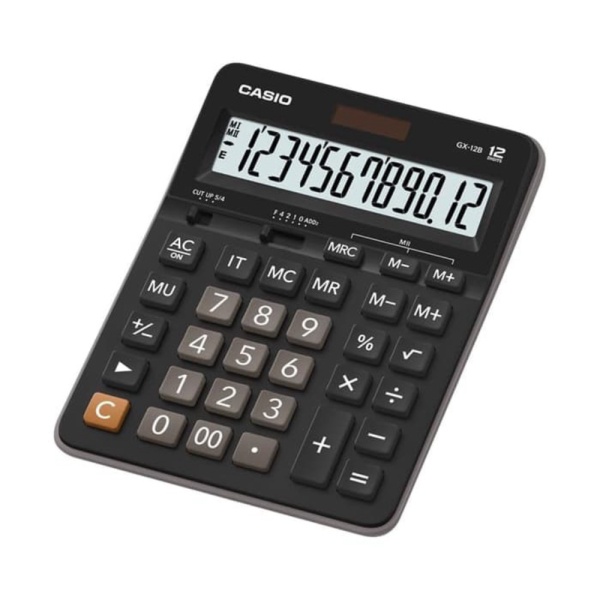 

CALCULATOR KANTOR MEJA DESKTOP GX 12 B - KALKULATOR CASIO GX-12B ORIGINAL MURAH - ALAT HITUNG BERGARANSI MURAH