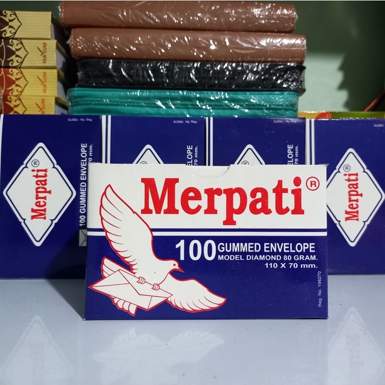 Amplop MERPATI Visit Kecil Putih 110 x 70 mm 80 gram 100 pcs