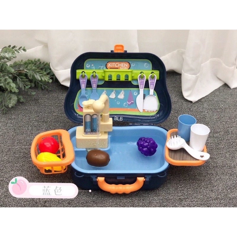 electronic kitchen basin pretend plays mainan dapur anak