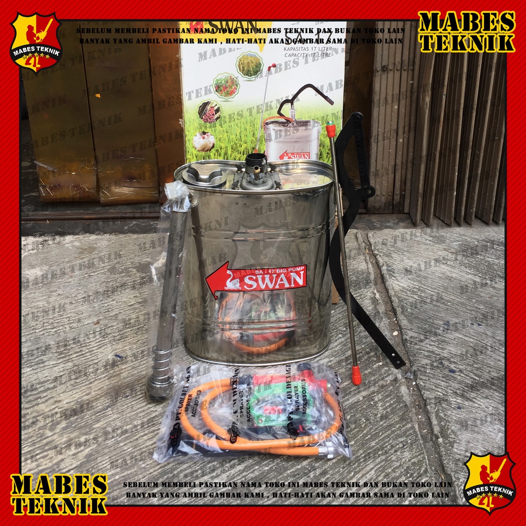 ALAT SEMPROT SWAN SA-17 - SPRAYER TANGKI STAINLESS MANUAL SWAN SA17 - SEMPROT HAMA / DISINFEKTAN