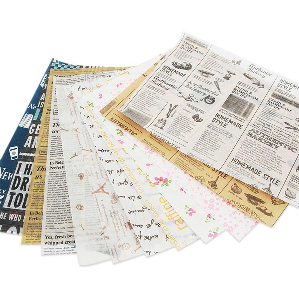 Solighter 50 Pcs Kertas Lilin Tahan Minyak Untuk Baking