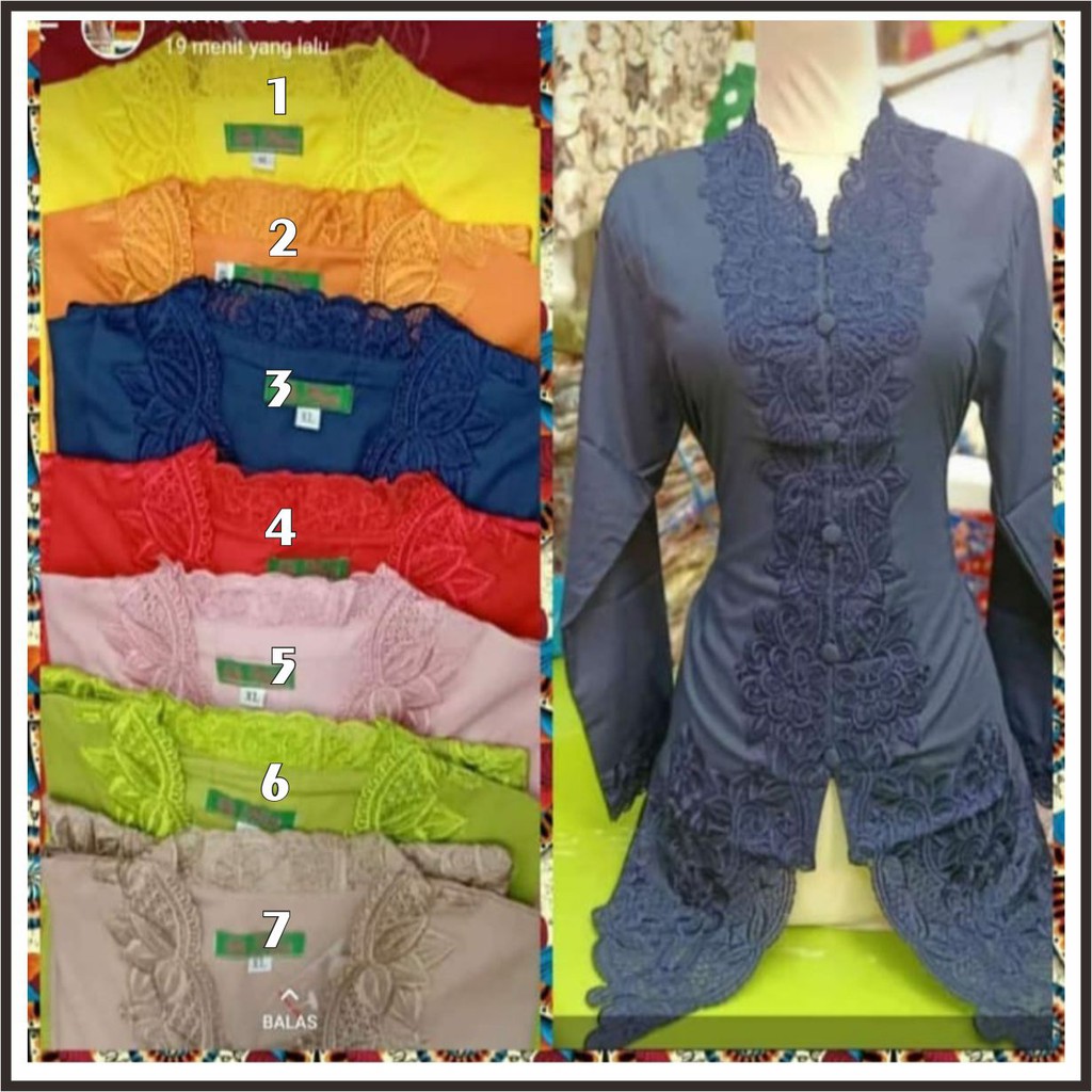 kebaya betawi/baju kebaya modern/kebaya encim bordir