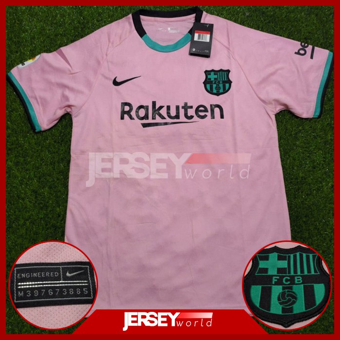 Jersey Celana Barcelona Third 3rd Pink 2020-2021 PREMIUM GRADE ORI - Ada Big Size XXL 2XL