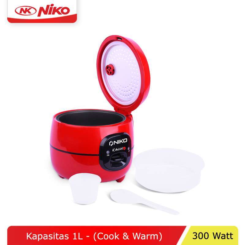 Mini Rice Cooker Kawai NIKO  [1L] - Merah MK-10