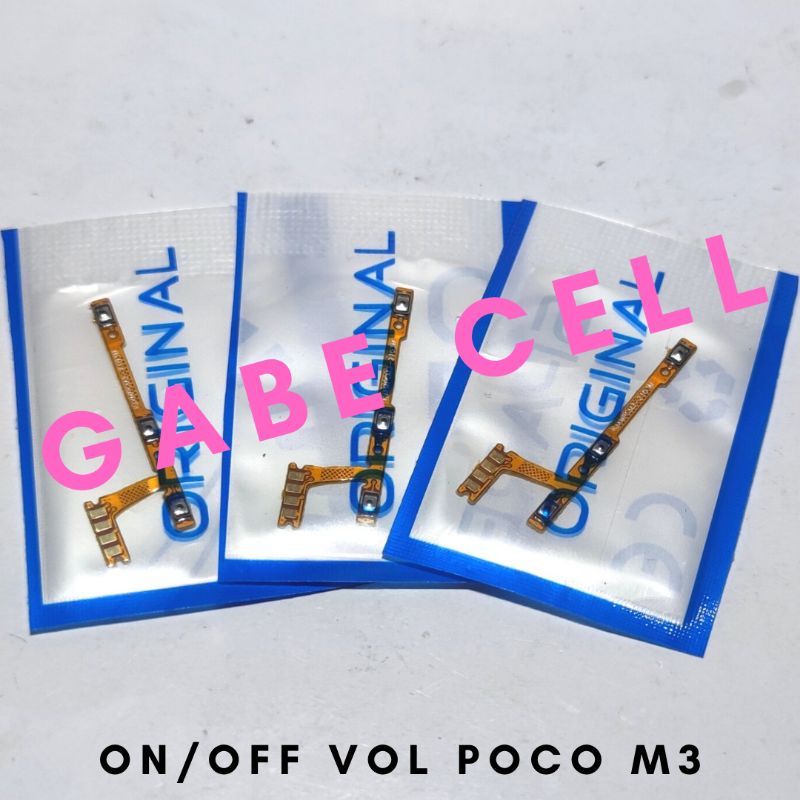 FLEXIBLE TOMBOL ON OFF VOLUME XIAOMI POCO M3/POCO M3 PRO 5G
