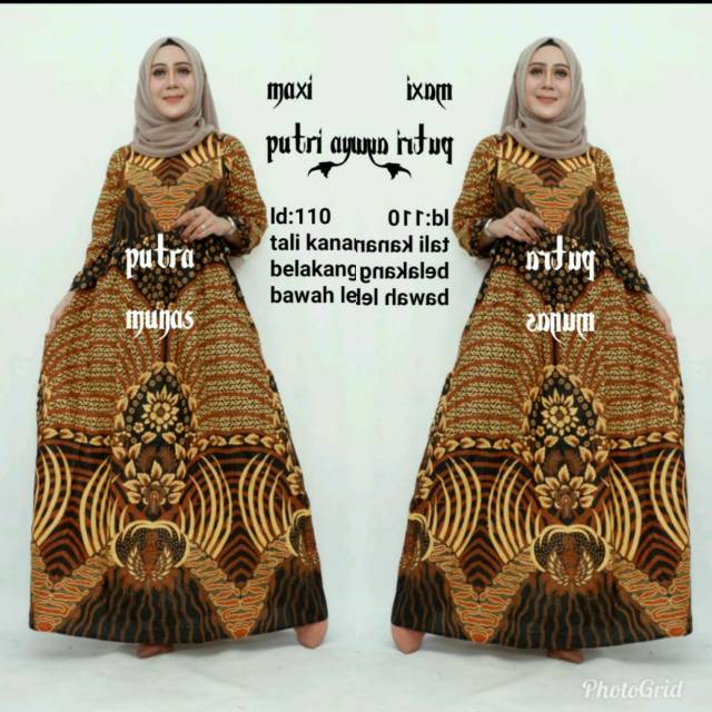 Gamis batik putri ayu terbaru