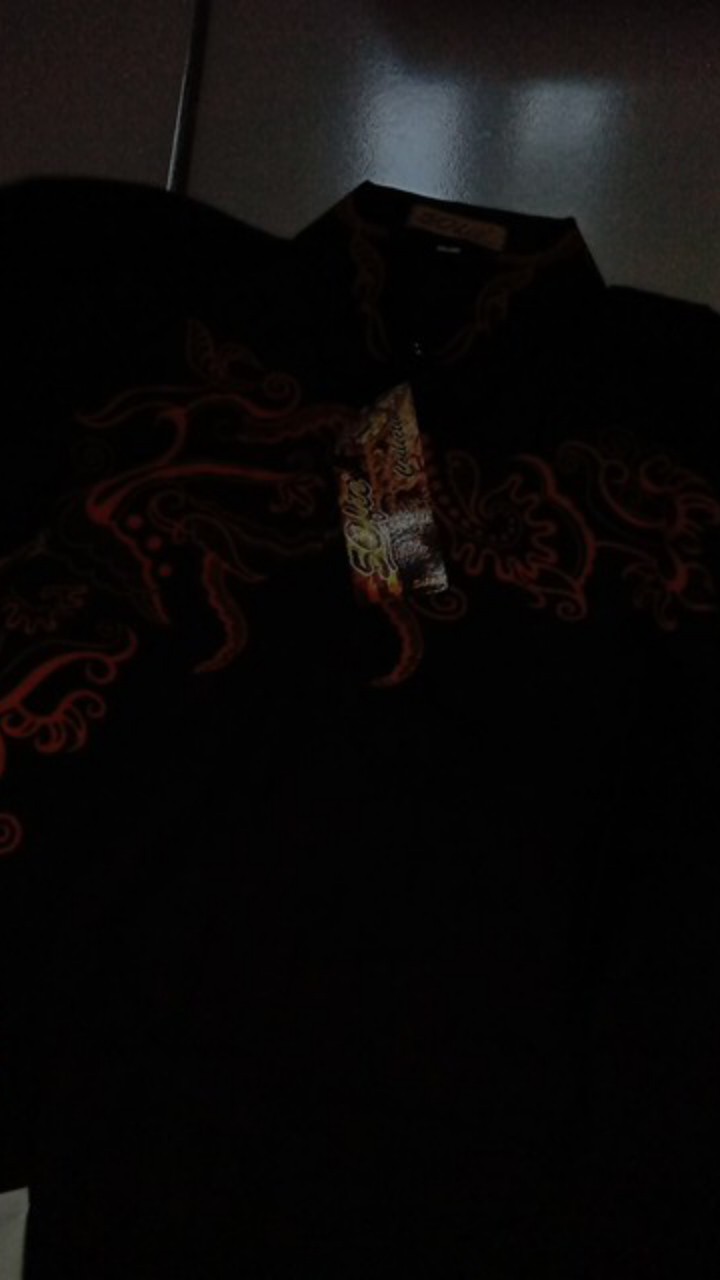 Baju Batik Ukiran Kuning.kemeja Asli Fashion