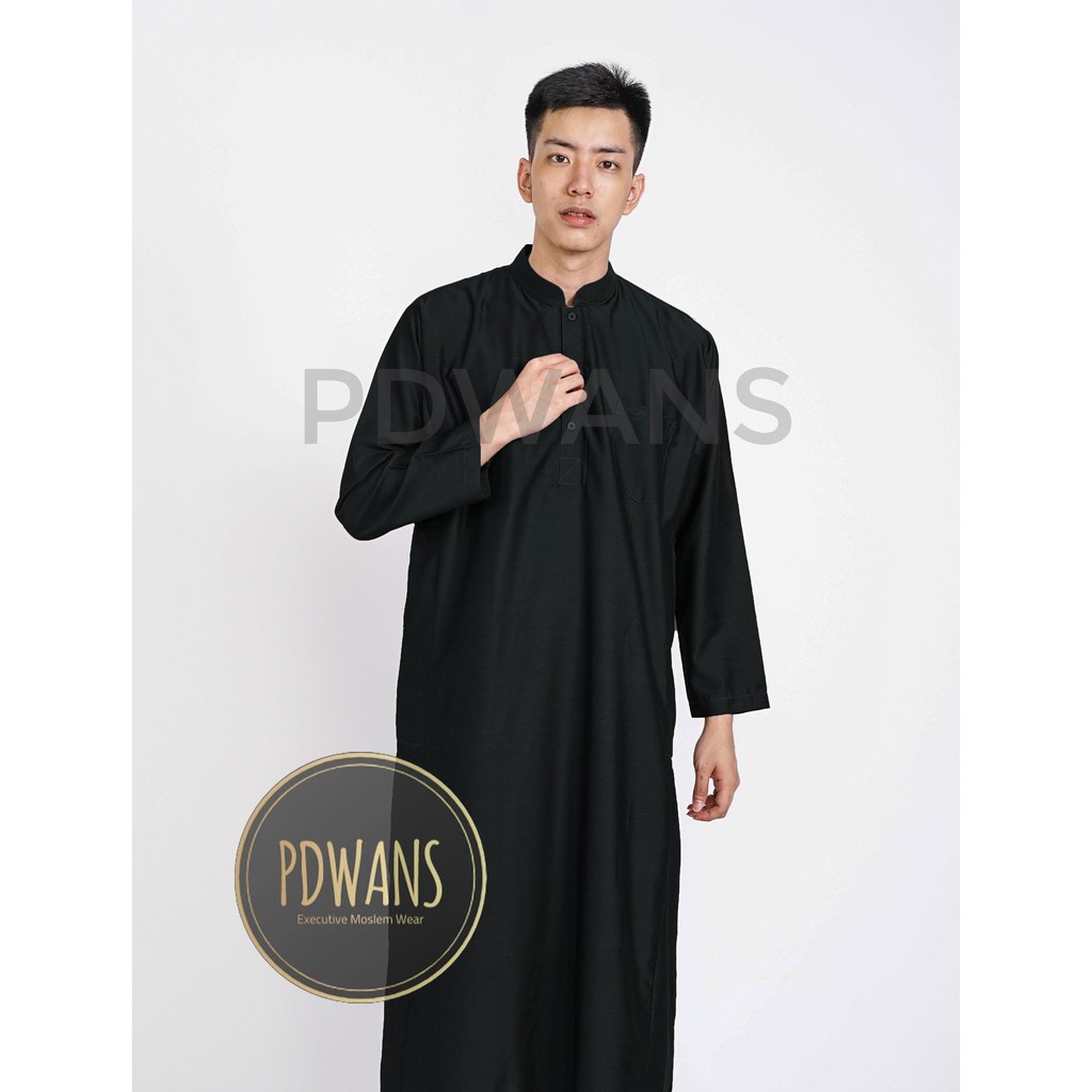 Jubah Gamis Pria Polos Katun Rayon Warna PDWANS