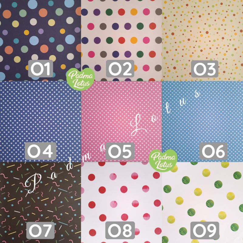 Kertas Kado 10 lembar aneka motif sansan wawa fancy paper