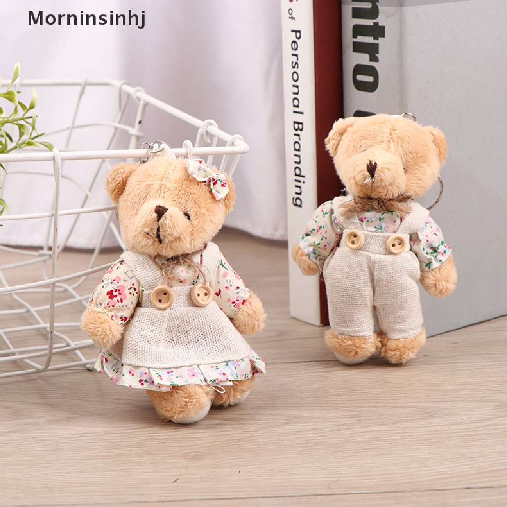 Mornin Gantungan Kunci Boneka Teddy Bear Bahan Plush