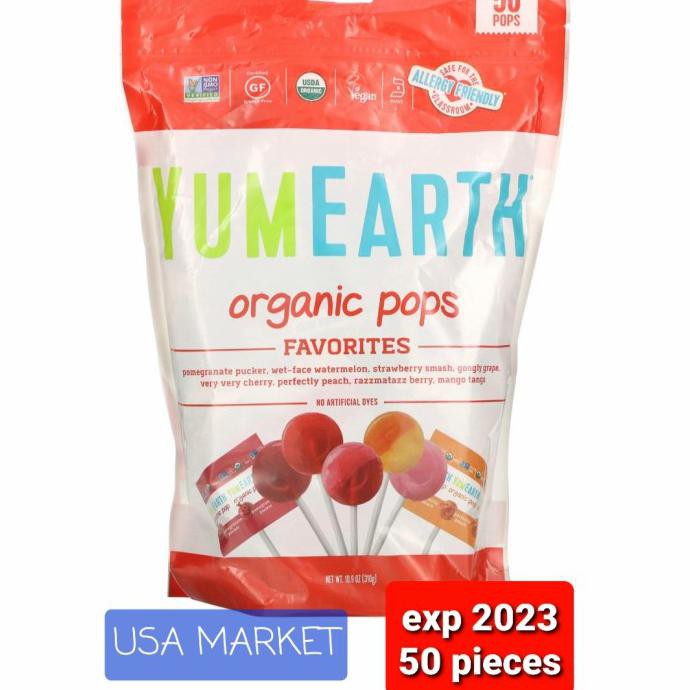 

PROMO PERMEN YUMEARTH ORGANIC POPS FAVORITES 50 POPS 310 GR