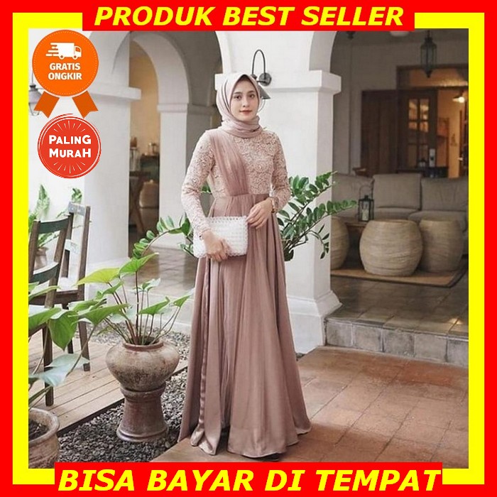 Gamis Renda Terbaru 2022/Gamis Ceruty Terbaru/Gamis Ceruty Renda Terbaru/Others/Gamis Renda Ceruty/G