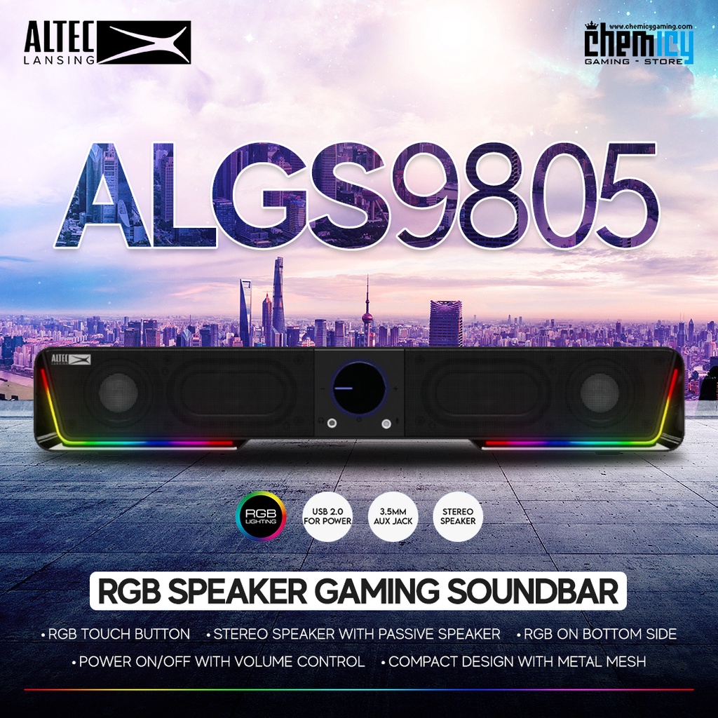 Altec Lansing ALGS9805 RGB Gaming Soundbar