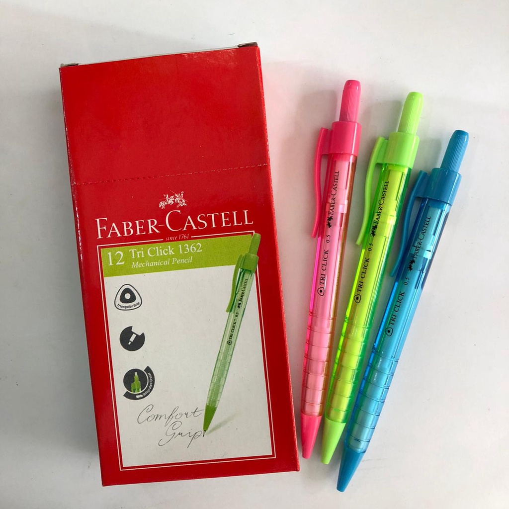 

PENSIL MEKANIK 2B 0.5MM FABER CASTELL TRICLICK 1362