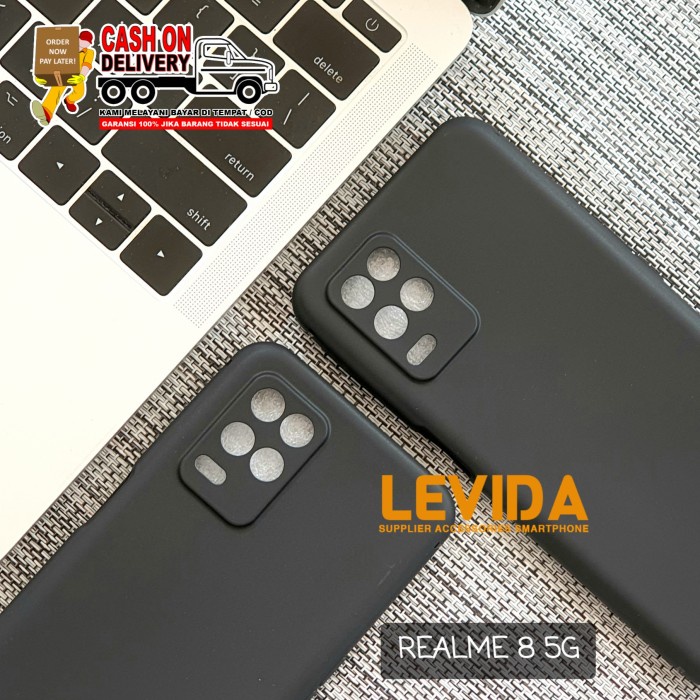 REALME 8 5G SOFT CASE MACARON LIST ORIGINAL SOFT CASE CASING CAFELE