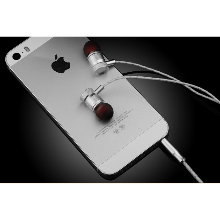 Fonge J01 Super Bass Headset Metal Earphone With Mic Volume Control