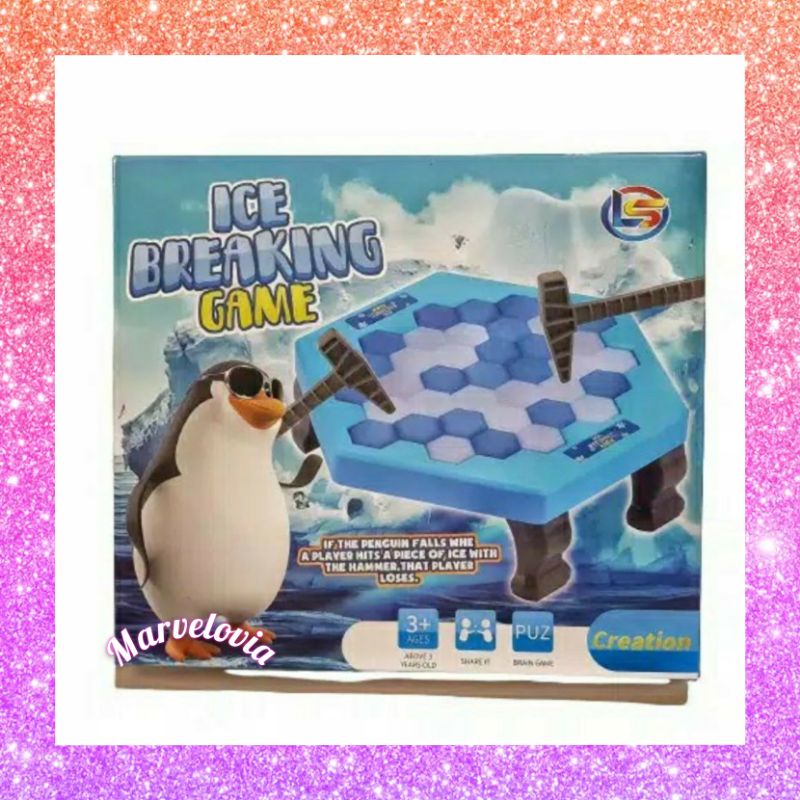 marvelashop MAINAN ANAK PINGUIN PENGUIN PUKUL PRANK TRAP ICE BREAKING GAME